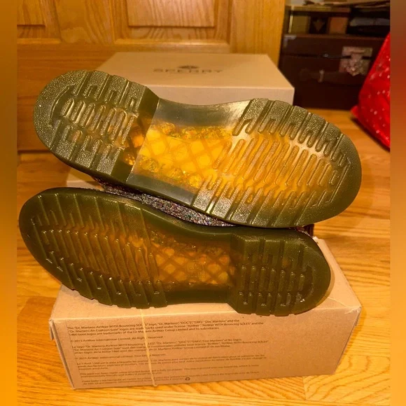 Dr. Martens big kids 5 1460 Farrah Chunky Glitter Ankle Boots - Picture 3 of 8